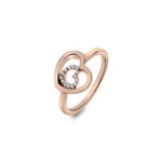 Hot Diamonds Adorable Encased Rose Heart Ring
