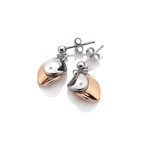 Hot Diamond Pure Drop Earrings with Rose Gold