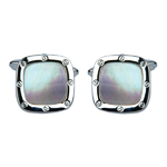Mother of Pearl Port Hole Cufflinks