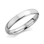 Perpetual 3mm Flat Top 9ct White Gold Wedding Band
