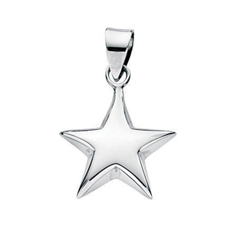 Silver Puffed Star Pendant