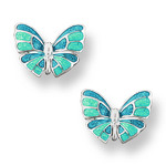 Nicole Barr Turquoise Butterfly Stud Earrings