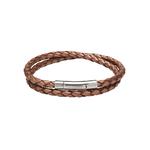 Ladies Copper Leather Bracelet