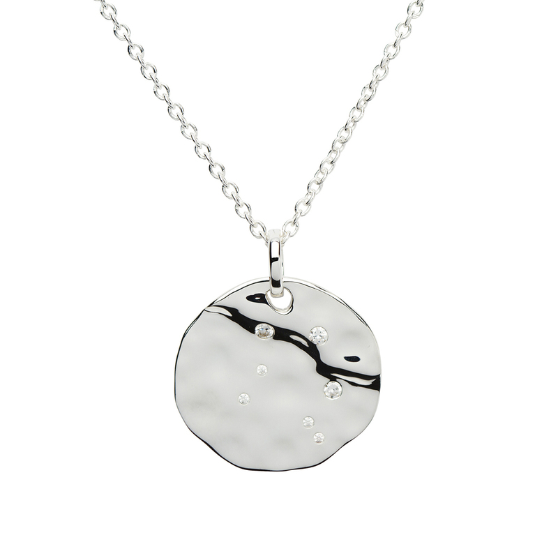 Unique&Co Silver Zodiac Necklace - Libra