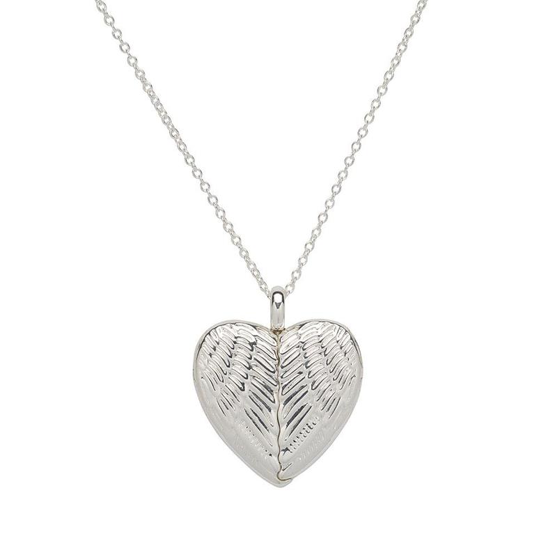 Heart Silver Locket Necklace