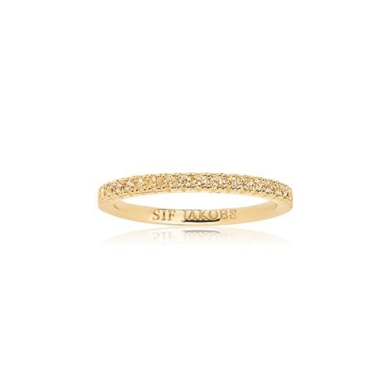 Ellera 18ct Gold Plated and Yellow Zirconia Ring