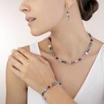 GeoCUBE® Lilac Grey Gemstone Necklace