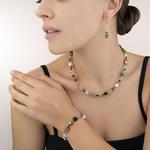 GeoCUBE® Green Beige Gemstone Necklace
