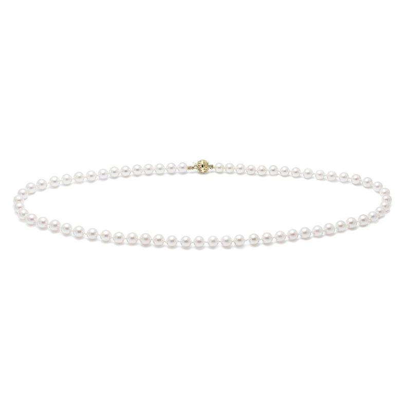 18 Inch White Cultured Akoya Pearl Necklace