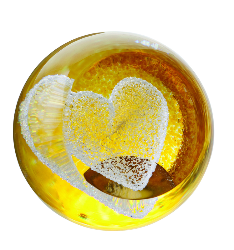 Caithness Paperweight | Special Moments Gold Heart