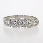 Pre-owned Five Stone Diamond Ring