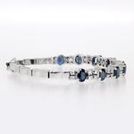 Pre-owned Sapphire & Diamond Bracelet