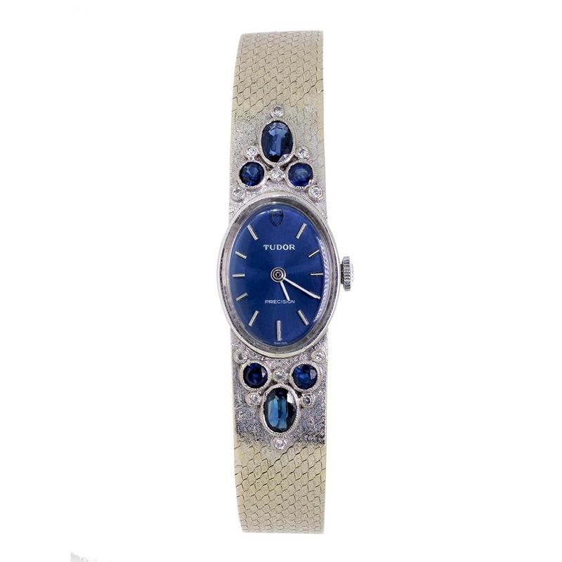 Pre-owned Ladies Tudor 14ct White Gold Wrist Watch