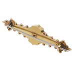 9ct Gold and Gilt Seed Pearl Brooch