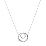 Unique&Co Silver Circle Swirl Necklace