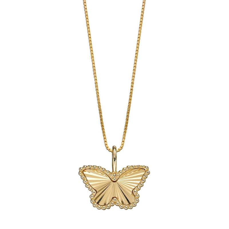 Butterfly Pendant in 9ct Yellow Gold