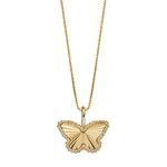 Butterfly Pendant in 9ct Yellow Gold