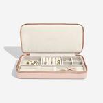 Blush Pink Sleek Necklace Zipped Travel Box
