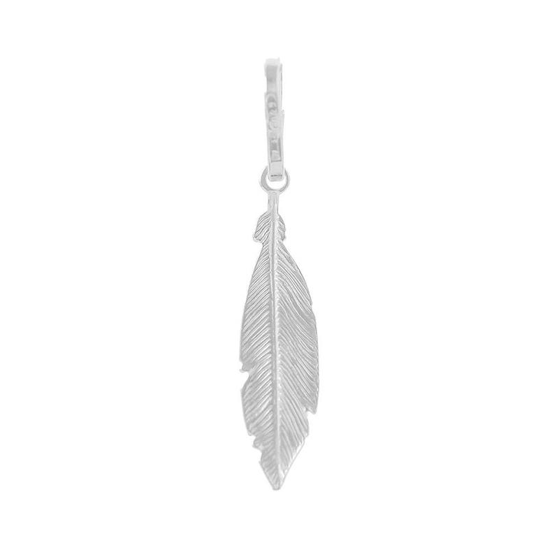 Silver Small Feather Pendant