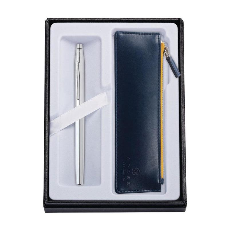 Classic Century Chrome Rollerball with Blue Pouch