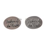 Father of The Bride Oval Cufflinks