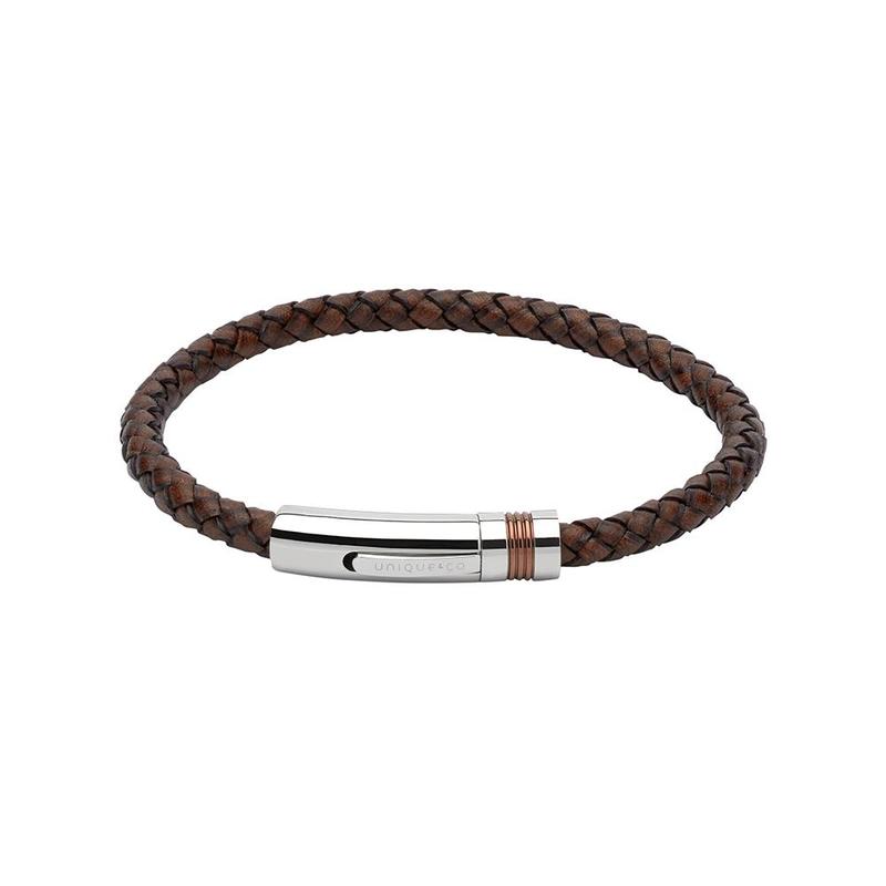Unique&Co Antique Dark Brown Leather Bracelet