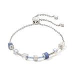 Blue GeoCUBE® Precious & Slider Closure Bracelet