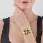 Iconic Square Glamorous Green Watch