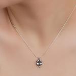 Lucky Four Leaf Clover Silver Necklace
