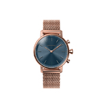 Kronaby Carat38 Rose Gold/Blue Hybrid Smartwatch