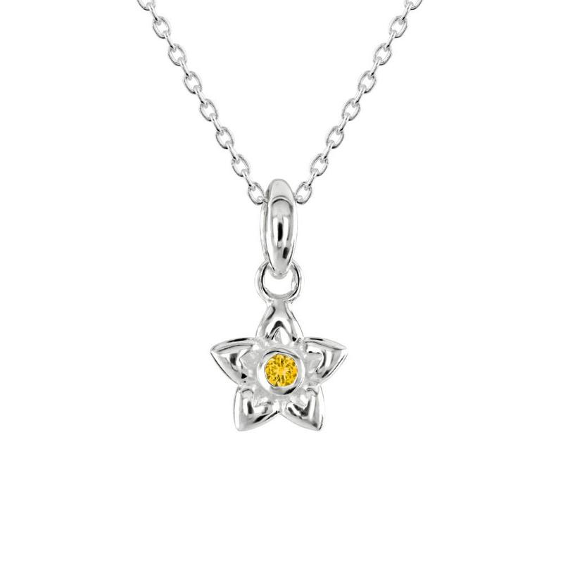 Delicate Daffodil Pendant Sterling Silver