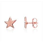9ct Rose Gold Star Stud Earrings