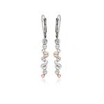 Celebration Silver and White Topaz Drop Earrings