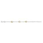 Entwined Circle Two Tone SIlver Bracelet