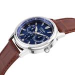 Eco-Drive Sport Blue Dial Leather Strap Watch