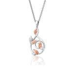 Awelon Silver & Welsh Gold Pendant Necklace