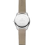 Equinoxe Steel Mother of Pearl Leather Strap Watch