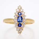 18ct Sapphire and Diamond Ring