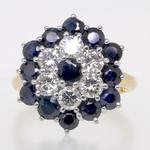 Pre-owned 18ct Yellow Gold Sapphire Diamond Ring