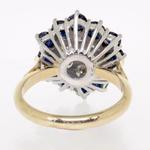Pre-owned 18ct Yellow Gold Sapphire Diamond Ring
