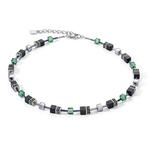 GeoCUBE® Iconic Precious Onyx Necklace Sage Green