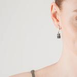 GeoCUBE® Iconic Precious Onyx Earring Sage Green