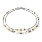 Necklace GeoCUBE® Multitask 4-in-1 Gold-Silver
