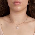 Floating Freshwater Pearl Silver Pendant