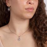 Floating Freshwater Pearl Silver Pendant