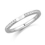 18ct White Gold and Diamond Wedding Ring