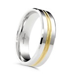 Fuse 5mm Flat Top 18ct Gold Wedding Ring