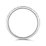 Serilda 0.20ct Diamond Half Eternity Platinum Ring