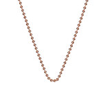 Emozioni Rose Gold Plated Silver Bead Chain