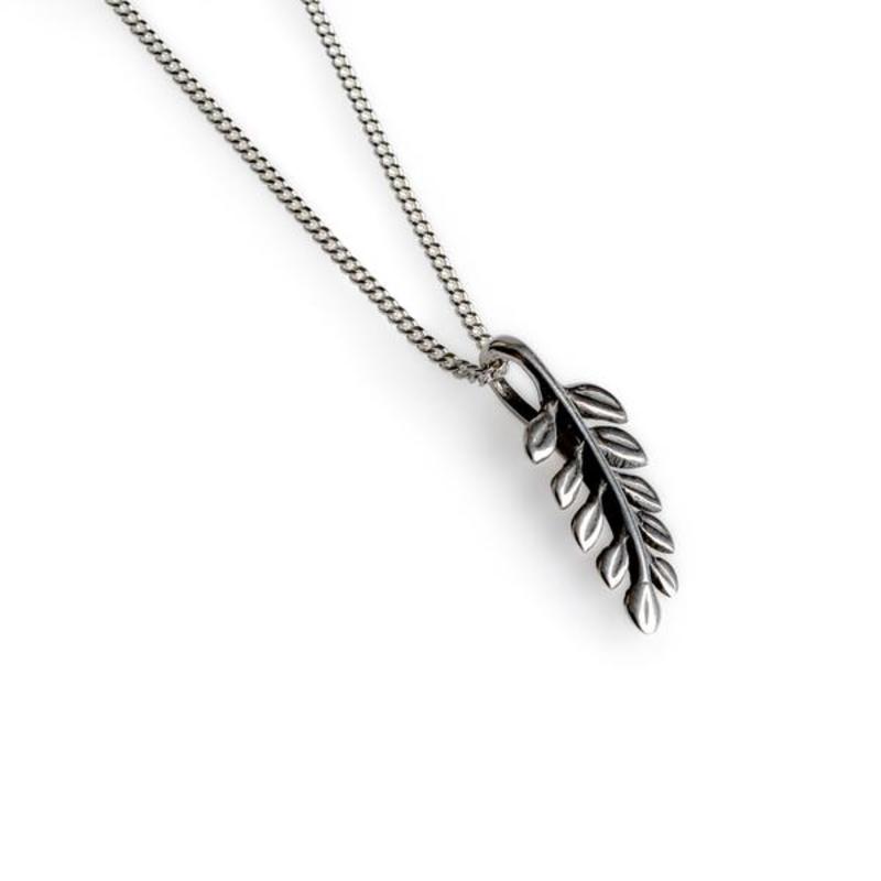 Royal Fern Silver Leaf Necklace
